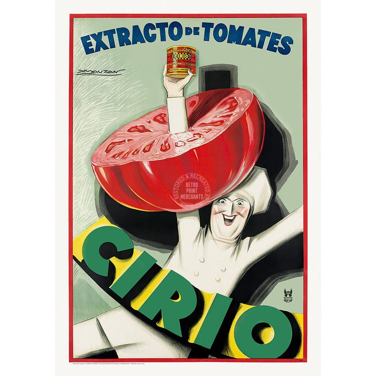 Cirio Tomato Extract 1930 | Spain A4 210 X 297Mm 8.3 11.7 Inches / Unframed Print Art