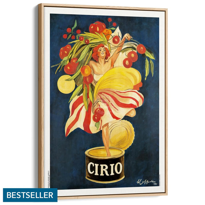 Cirio Tomatoes 1921 | France & Italy A3 297 X 420Mm 11.7 16.5 Inches / Canvas Floating Frame -