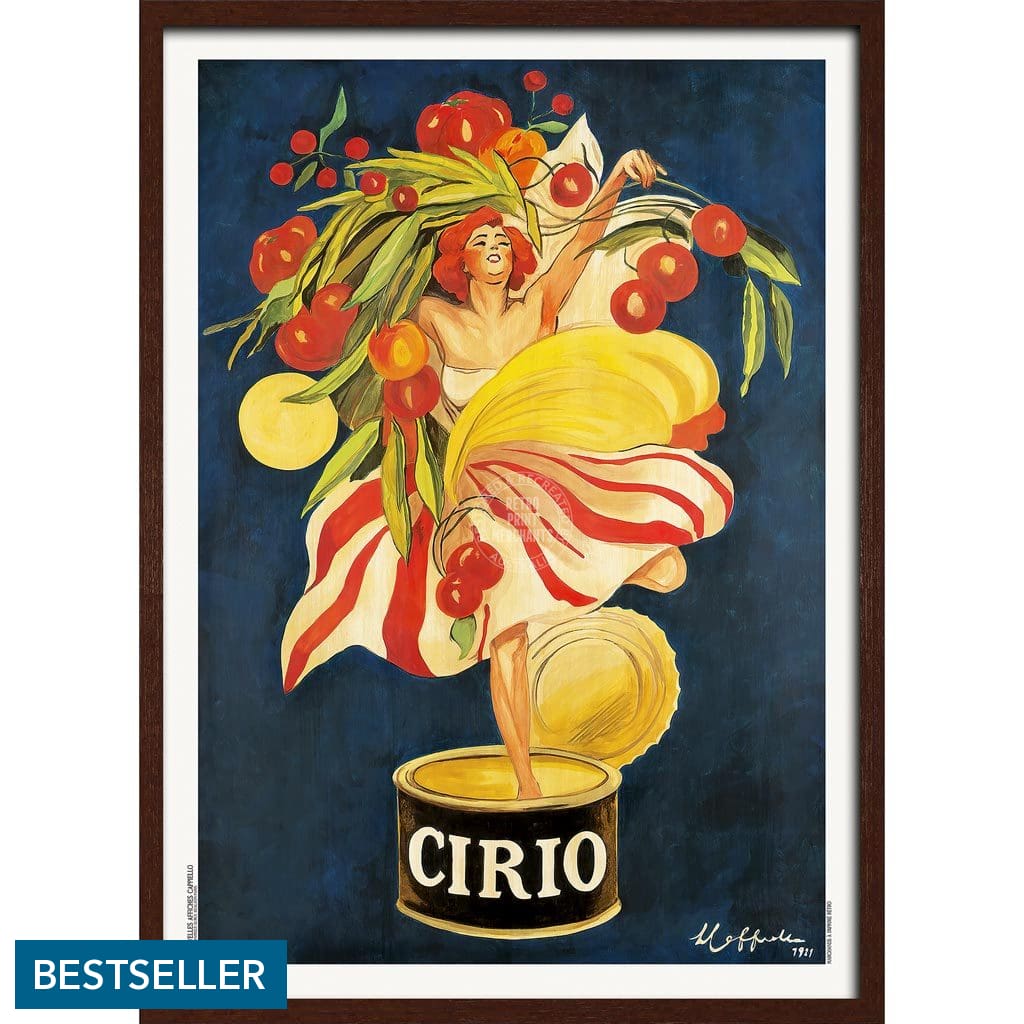Cirio Tomatoes 1921 | France & Italy A3 297 X 420Mm 11.7 16.5 Inches / Framed Print - Dark Oak