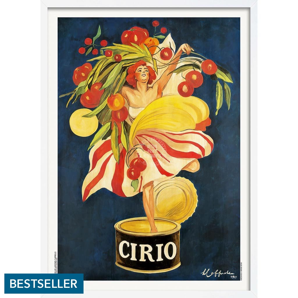 Cirio Tomatoes 1921 | France & Italy A3 297 X 420Mm 11.7 16.5 Inches / Framed Print - White Timber