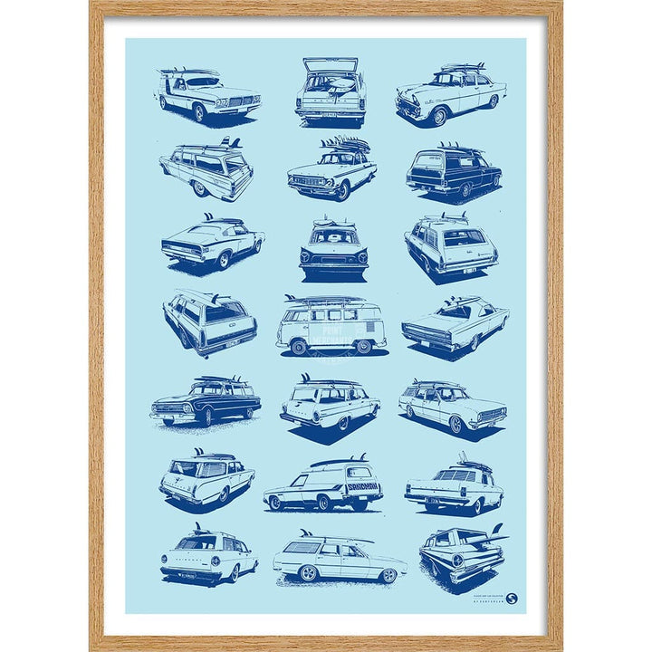 Classic Surf Cars | Australia Print Art