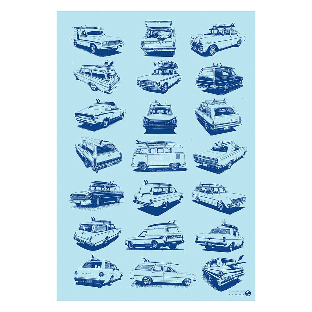 Classic Surf Cars | Australia Print Art