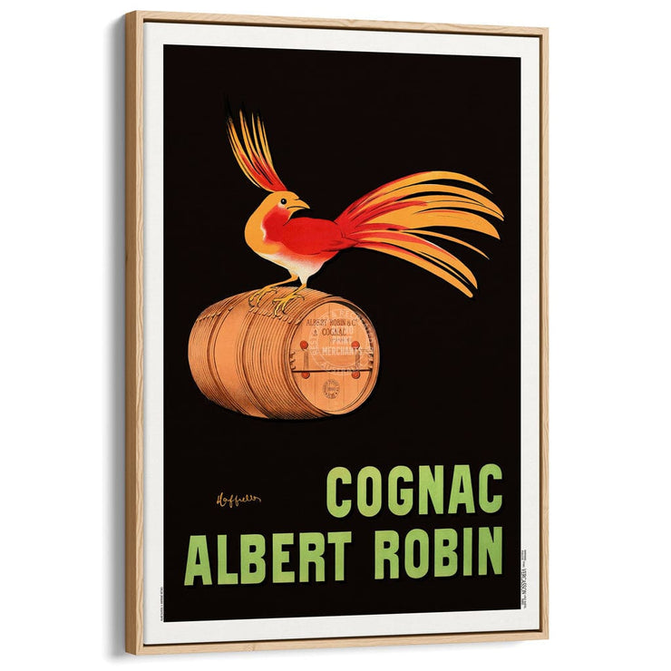 Cognac Albert Robin 1906 | France A3 297 X 420Mm 11.7 16.5 Inches / Canvas Floating Frame - Natural