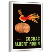 Cognac Albert Robin 1906 | France A3 297 X 420Mm 11.7 16.5 Inches / Canvas Floating Frame - White
