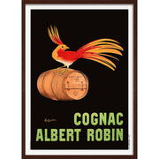 Cognac Albert Robin 1906 | France A3 297 X 420Mm 11.7 16.5 Inches / Framed Print - Dark Oak Timber