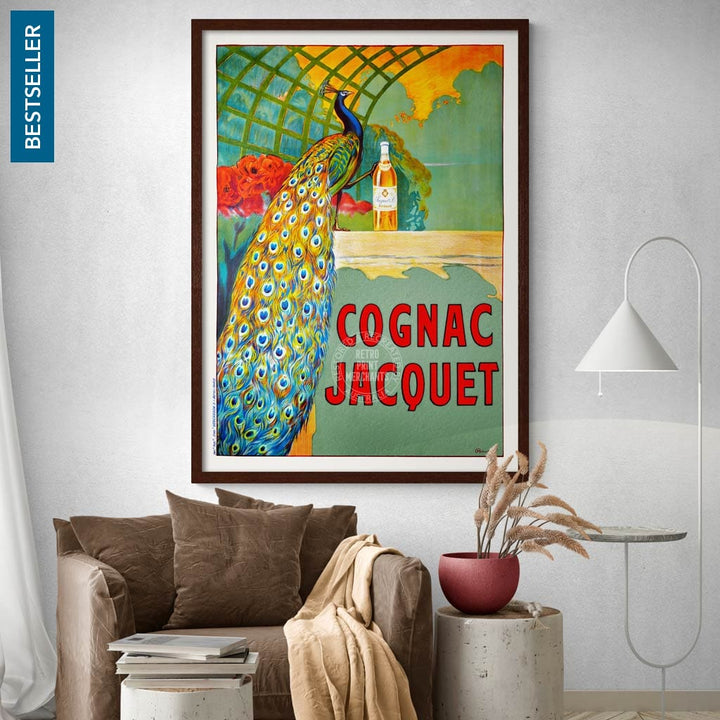 Cognac Jacquet Peacock | France Print Art