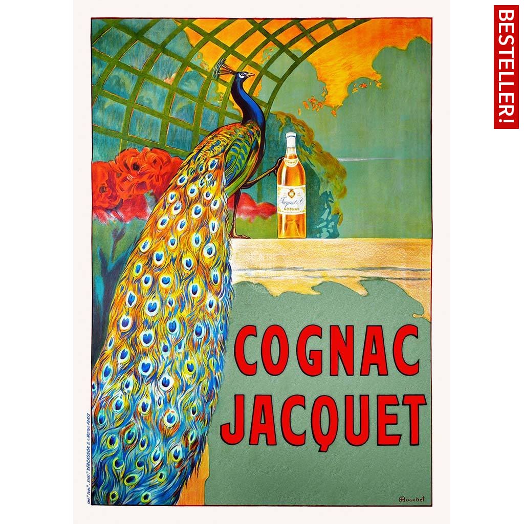 Cognac Jacquet Peacock | France A3 297 X 420Mm 11.7 16.5 Inches / Unframed Print Art