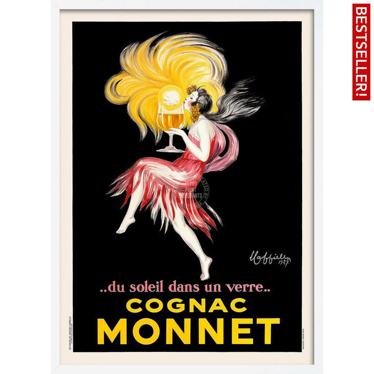 Cognac Monnet 1927 | France 422Mm X 295Mm 16.6 11.6 A3 / White Print Art