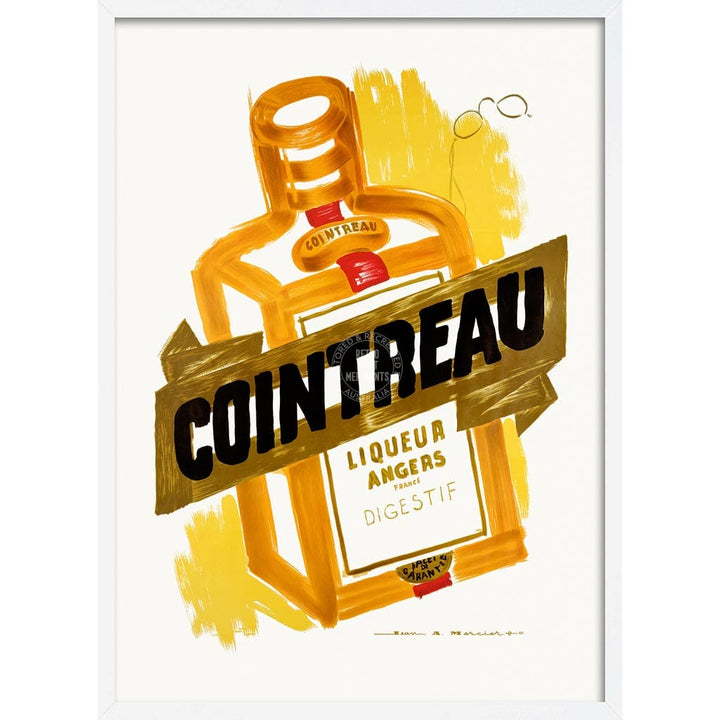 COINTREAU 1955 | FRANCE A3 | 297 x 420mm | 11.7 x 16.5 inches / Framed Print: White Timber Print Art