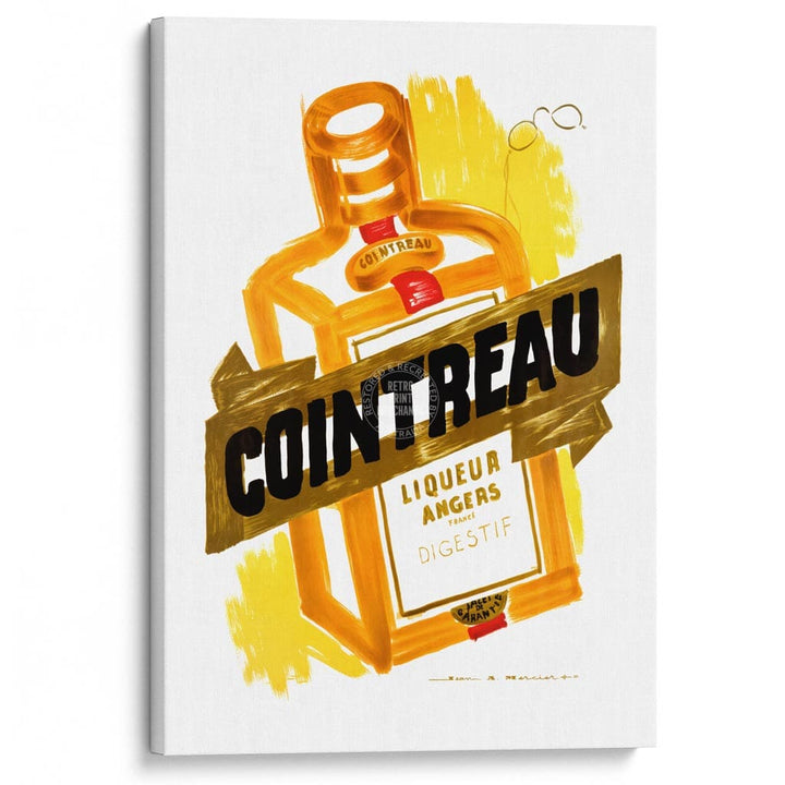 COINTREAU 1955 | FRANCE A3 | 297 x 420mm | 11.7 x 16.5 inches / Stretched Canvas Print Art