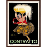 Contratto 1922 | Italy 422Mm X 295Mm 16.6 11.6 A3 / Dark Oak Print Art