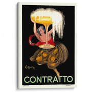 Contratto 1922 | Italy A3 297 X 420Mm 11.7 16.5 Inches / Stretched Canvas Print Art
