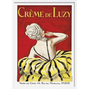 Créme De Luzy 1919 | France A3 297 X 420Mm 11.7 16.5 Inches / Framed Print - White Timber Art