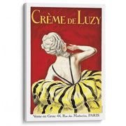Créme De Luzy 1919 | France A3 297 X 420Mm 11.7 16.5 Inches / Stretched Canvas Print Art