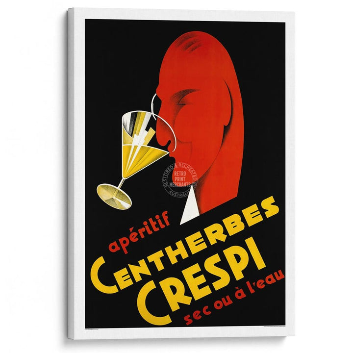 Crespi Aperitif | France A3 297 X 420Mm 11.7 16.5 Inches / Stretched Canvas Print Art