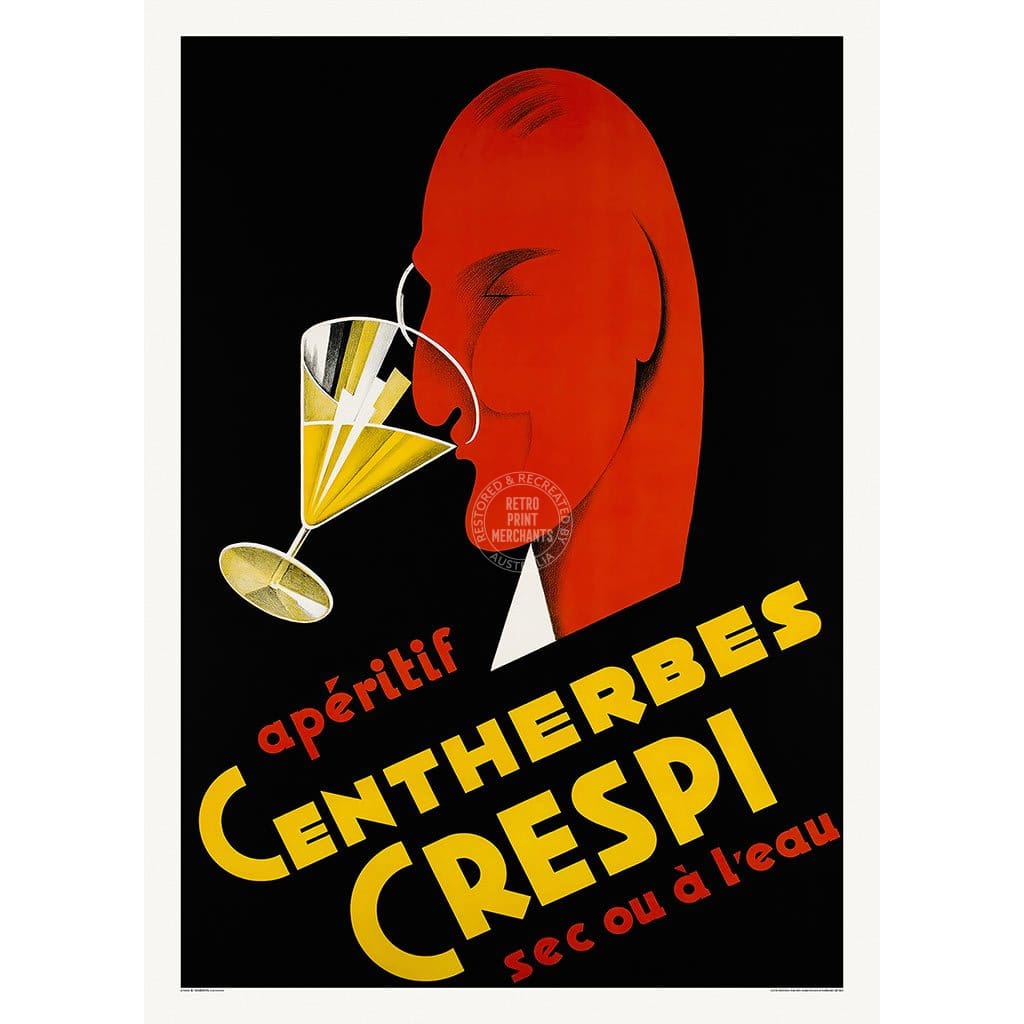 Crespi Aperitif | France A3 297 X 420Mm 11.7 16.5 Inches / Unframed Print Art