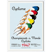Cyclisme 1947 | France 422Mm X 295Mm 16.6 11.6 A3 / White Print Art
