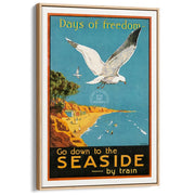 Days Of Freedom | Australia A3 297 X 420Mm 11.7 16.5 Inches / Canvas Floating Frame - Natural Oak