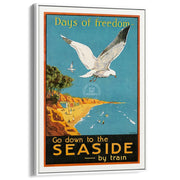 Days Of Freedom | Australia A3 297 X 420Mm 11.7 16.5 Inches / Canvas Floating Frame - White Timber