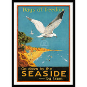 Days Of Freedom | Australia A3 297 X 420Mm 11.7 16.5 Inches / Framed Print - Black Timber Art