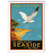 Days Of Freedom | Australia A3 297 X 420Mm 11.7 16.5 Inches / Framed Print - White Timber Art