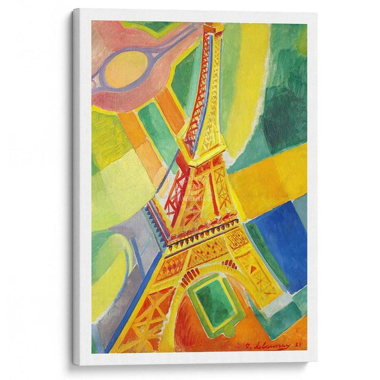 Delaunay Eiffel Tower | France A3 297 X 420Mm 11.7 16.5 Inches / Stretched Canvas Print Art