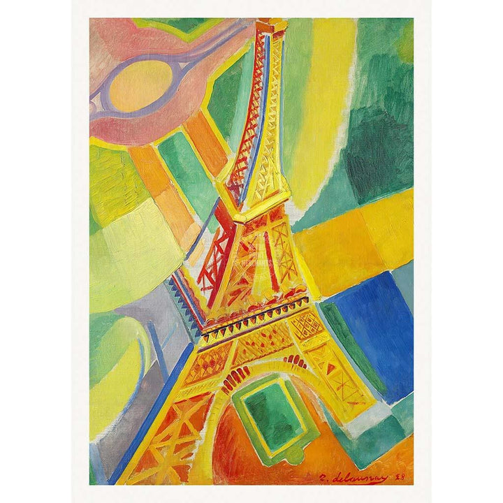 Delaunay Eiffel Tower | France A3 297 X 420Mm 11.7 16.5 Inches / Unframed Print Art