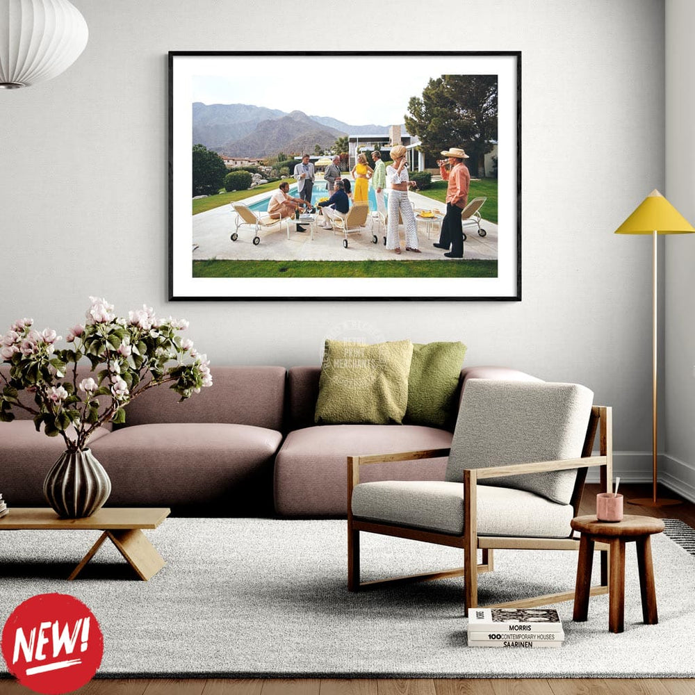 Desert House Party By Slim Aarons C Size | 320 X 490Mm Unframed 600 760Mm Framed / Framed Print: