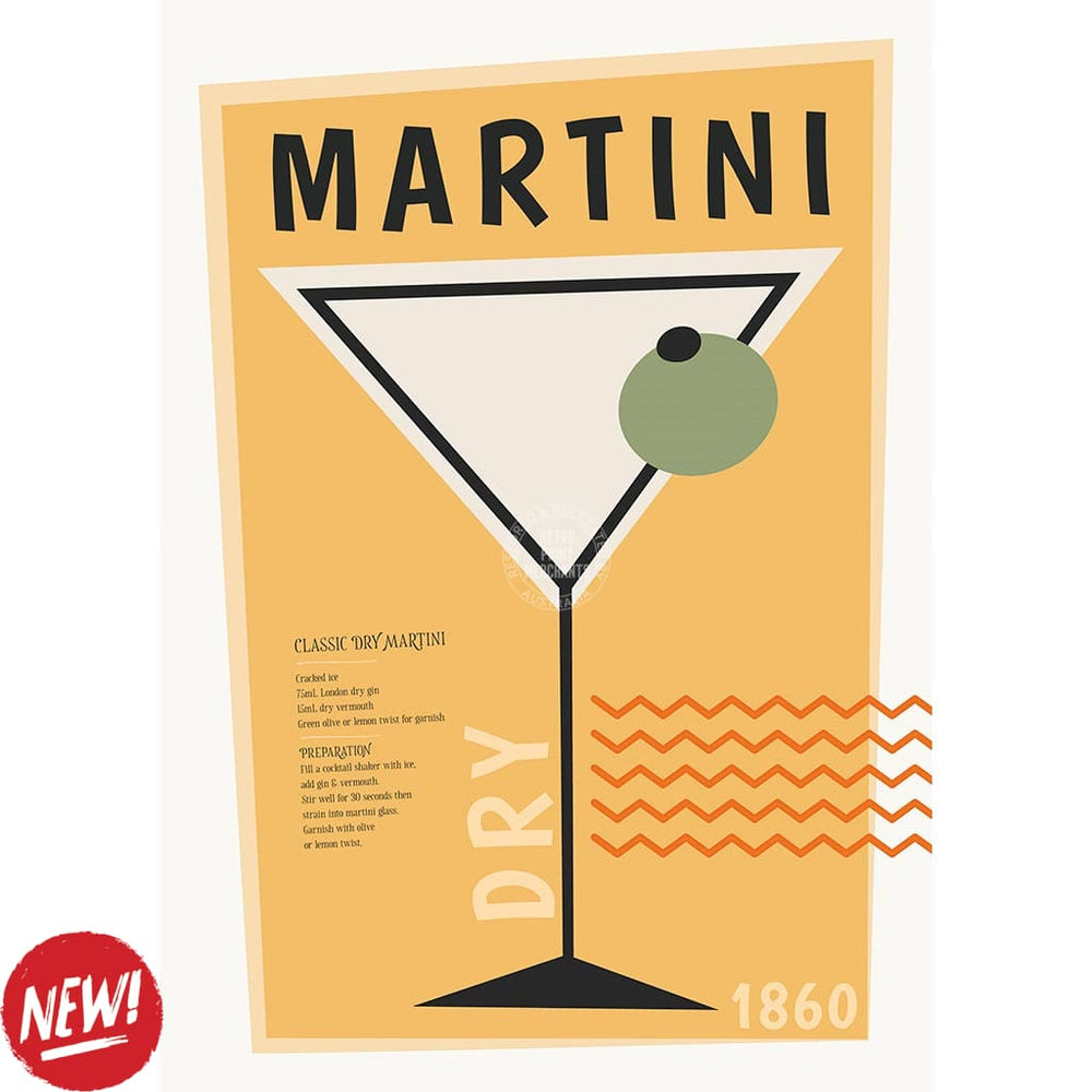 Dry Martini Cocktail | Worldwide Print Art
