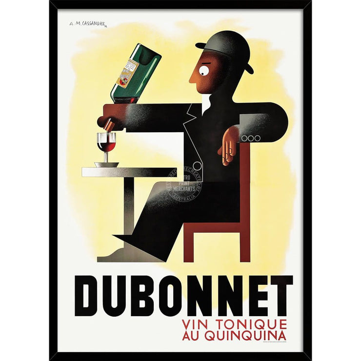 Dubonnet 1932 | France A3 297 X 420Mm 11.7 16.5 Inches / Framed Print - Black Timber Art