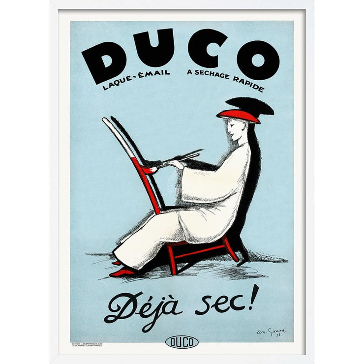 Duco Enamel | France A3 297 X 420Mm 11.7 16.5 Inches / Framed Print - White Timber Art