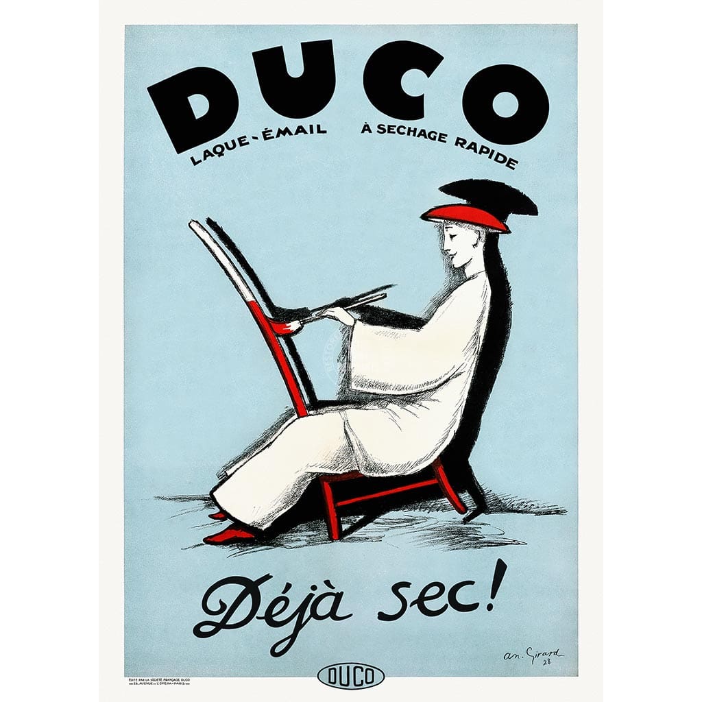 Duco Enamel | France A3 297 X 420Mm 11.7 16.5 Inches / Unframed Print Art