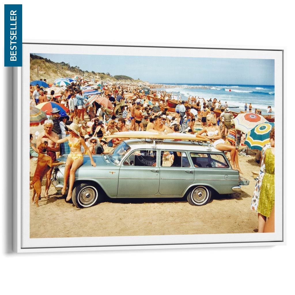 Eh Holden | Australia A3 297 X 420Mm 11.7 16.5 Inches / Canvas Floating Frame - White Timber Print