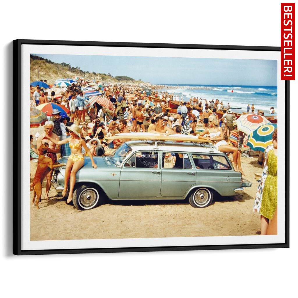 Eh Holden | Australia A3 297 X 420Mm 11.7 16.5 Inches / Canvas Floating Frame - Black Timber Print