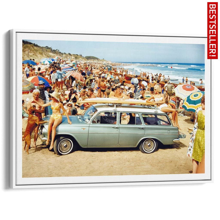 Eh Holden | Australia A3 297 X 420Mm 11.7 16.5 Inches / Canvas Floating Frame - White Timber Print