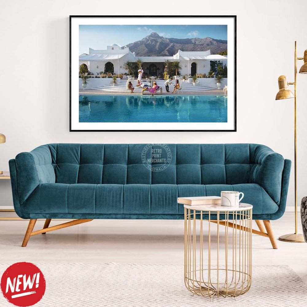 El Venero By Slim Aarons C Size | 320 X 490Mm Unframed 600 760Mm Framed / Framed Print: Black