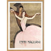 Emmy Magliani | France A4 210 X 297Mm 8.3 11.7 Inches / Framed Print: Natural Oak Timber Print Art