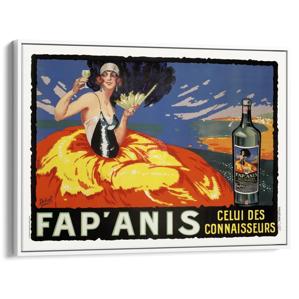Fap’anis| France A3 | 297 X 420Mm 11.7 16.5 Inches / Canvas Floating Frame: White Timber Print Art
