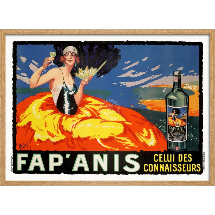 Fap’anis| France A3 | 297 X 420Mm 11.7 16.5 Inches / Framed Print: Natural Oak Timber Print Art