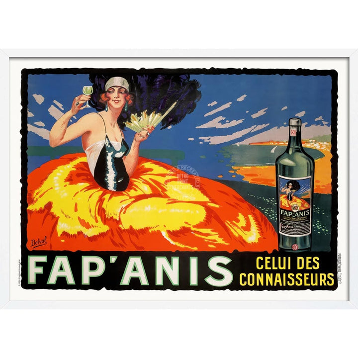 Fap’anis| France A3 | 297 X 420Mm 11.7 16.5 Inches / Framed Print: White Timber Print Art