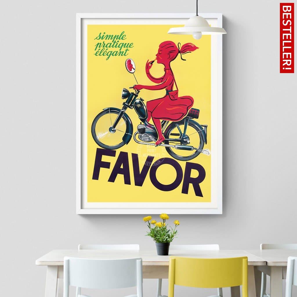 Favor Moped | France Print Art