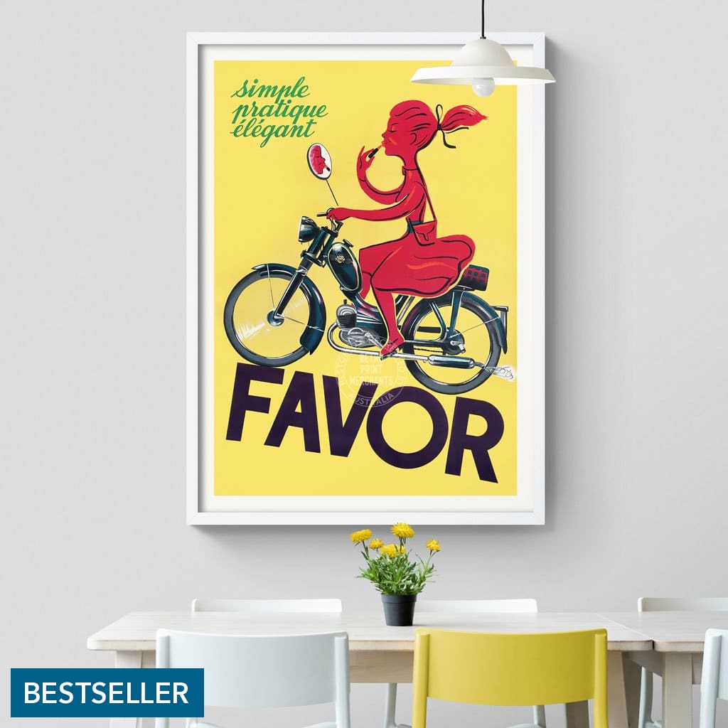 Favor Moped | France Print Art