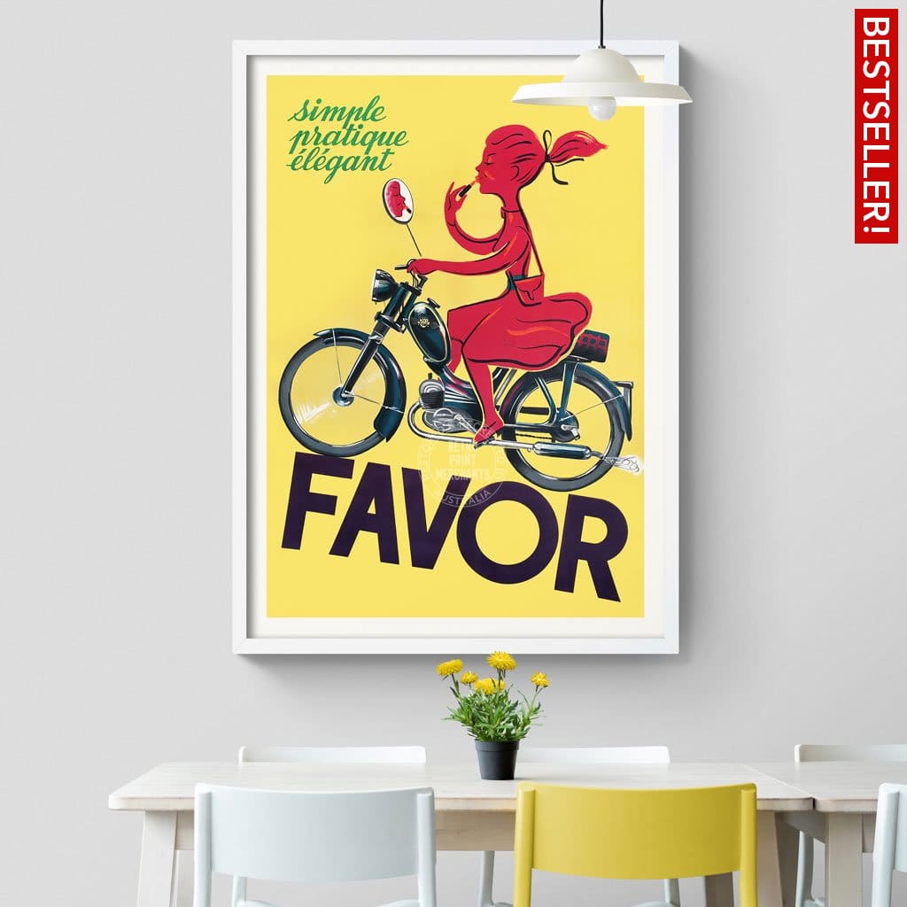 Favor Moped | France Print Art