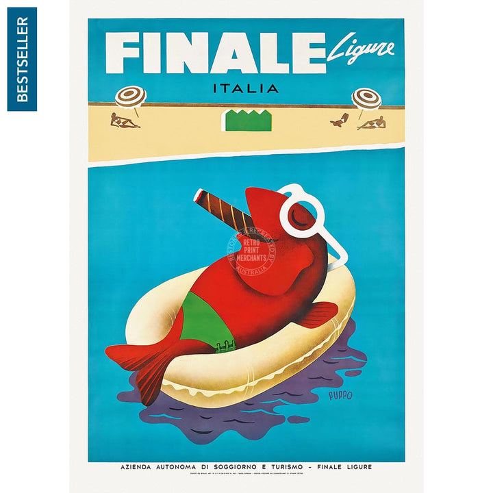 Finale Ligure | Italy A3 297 X 420Mm 11.7 16.5 Inches / Unframed Print Art