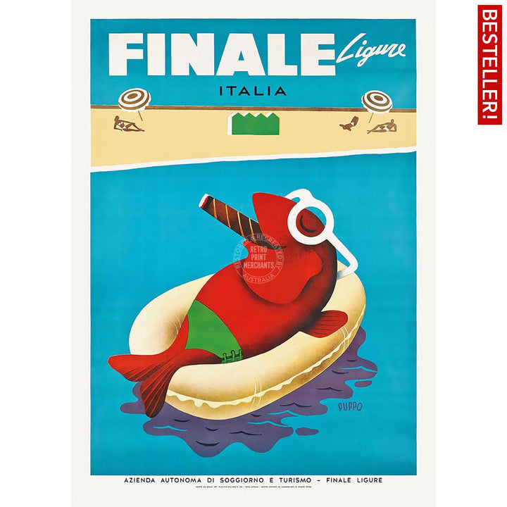 Finale Ligure | Italy A3 297 X 420Mm 11.7 16.5 Inches / Unframed Print Art