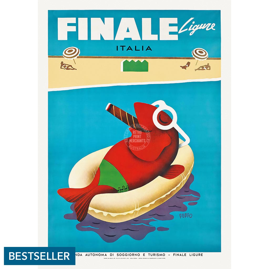 Finale Ligure | Italy A3 297 X 420Mm 11.7 16.5 Inches / Unframed Print Art