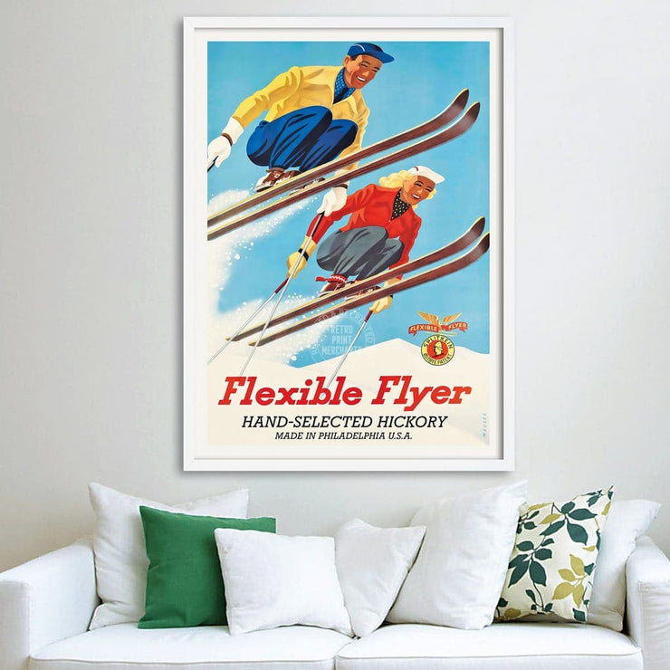 Flexible Flyer Skis | United States Print Art