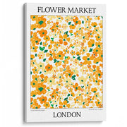 Flower Market | London Or Personalise It! A4 210 X 297Mm 8.3 11.7 Inches / Stretched Canvas Print