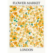 Flower Market | London Or Personalise It! A4 210 X 297Mm 8.3 11.7 Inches / Unframed Print Art
