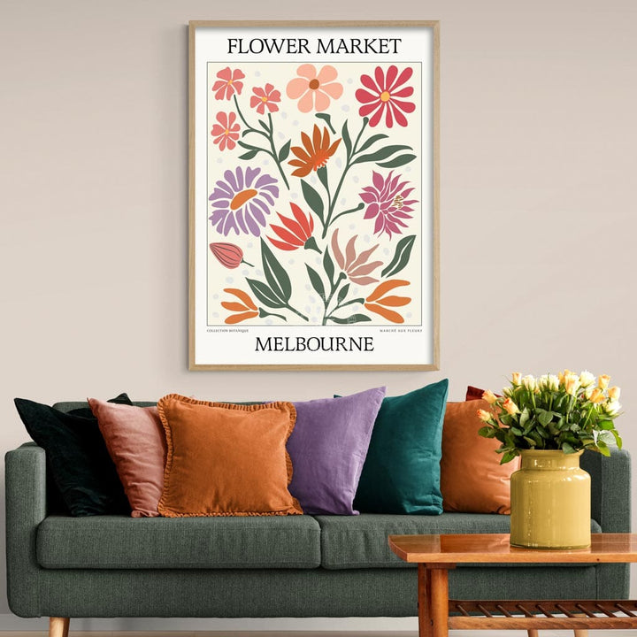 Flower Market | Melbourne Or Personalise It! Print Art